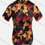 Wholesale Women's Vintage Short Sleeve Botanical Floral Pattern Button Down Shirt 23052# preview