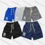 Wholesale Men's Casual Plain Letter Drawstring Elastic Waist Side Pocket Shorts 71005# preview