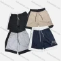 Wholesale Men's Casual Plain Contrast Drawstring Elastic Waist Side Pocket Shorts 71009# preview