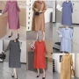 Wholesale Women's Casual Collared Long Sleeve Striped Shirt Dress 2337# preview