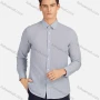 Wholesale Men's Business Plain Collared Button Down Long Sleeve Formal Shirts 5446# preview