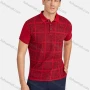 Wholesale Men's Casual Greek Key Print Short Sleeve Polo Shirts preview