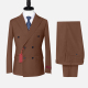 Men's Formal Business Plain Long Sleeve Lapel Double Breasted Blazer Jackets & Pants 2 Piece Suit Sets 35# Clothing Wholesale Market -LIUHUA