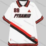 Wholesale Men's Sporty Striped Letter Collared Button Front Short Sleeve Polo-shirt preview