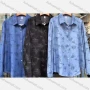 Wholesale Women's Collared Long Sleeve Blouse Button Down Allover Print Casual Shirt 2303# preview