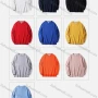 Wholesale Unisex's Men/Women Casual Plain Round Neck Long Sleeve Sweatshirt 541# preview