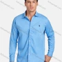 Wholesale Men's Casual Plain Long Sleeve Shirts 830# preview