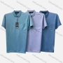 Wholesale Men's Casual Plaid Print Short Sleeve Patch Pocket Polo Shirt 176# preview