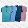 Wholesale Men's Casual Striped Print Short Sleeve Patch Pocket Polo Shirt 177# preview