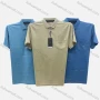 Wholesale Men's Casual Plain Line Print Short Sleeve Patch Pocket Polo Shirt 189# preview