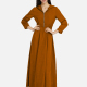 Women's Casual Long Sleeve Zipper Elastic Waist Hooded Plain Maxi Dress 2166-754162# 46# Clothing Wholesale Market -LIUHUA