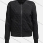 Wholesale Women's Casual Mock Neck Long Sleeve Waffle Zip Plain Jacket 6880# preview