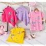 Wholesale Girl's Casual Cartoon Print 100% Cotton Round Neck Short Sleeve Tee preview