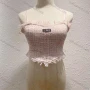 Wholesale Women's Sexy Spaghetti Strap Raw Edge Crop Cami Top 1978# preview