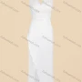 Wholesale Women's Elegant Slim Fit Plain Lace Wrap Hem Peplum Evening Tank Dress A02# preview