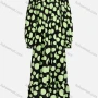 Wholesale Women's Casual Elegant Polka Dot Shirred Off Shoulder Long Sleeve Ruffle Hem Maxi Dress Y20079# preview
