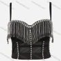 Wholesale Women's Sexy Tube Top Rhinestone Beads Edgings Crop Cami Top preview