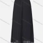 Wholesale Women's Casual Plain Pleated Elastic High Waist Maxi Skirt preview