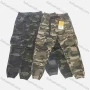 Wholesale Men's Casual Camouflage Multiple Pockets Elastic Waist Drawstring Cargo Pants 1896# preview