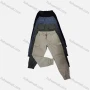 Wholesale Men's Casual Plain Multiple Pockets Zip Decor Elastic Waist Drawstring Cargo Pants 2211# preview