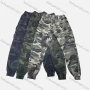 Wholesale Men's Casual Camouflage Multiple Pockets Drawstring Elastic Waist Cargo Pants 8092# preview