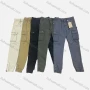 Wholesale Men's Casual Plain Multiple Pockets Drawstring Zip Decor Elastic Waist Cargo Pants 9313# preview