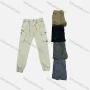 Wholesale Men's Casual Plain Multiple Pockets Drawstring Elastic Waist Cargo Pants 9318# preview