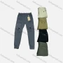 Wholesale Men's Casual Plain Multiple Zipper Pockets Elastic Waist Cargo Pants 9319# preview