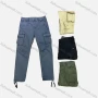 Wholesale Men's Casual Plain Multiple Pockets Drawstring Cargo Pants 9368# preview