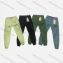 Wholesale Men's Casual Plain Multiple Pockets Zip Decor Cargo Pants 9369# preview