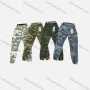 Wholesale Men's Casual Camouflage Multiple Pockets Elastic Waist Drawstring Cargo Pants 9398# preview