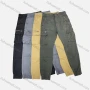 Wholesale Men's Casual Plain Multiple Pockets Zip Decor Cargo Pants 9958# preview