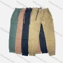 Wholesale Men's Casual Plain Patch Pocket Drawstring Elastic Waist Cargo Pants W9303# preview