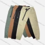 Wholesale Men's Casual Plain Patch Pocket Drawstring Elastic Waist Cargo Pants W9305# preview