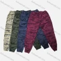Wholesale Men's Casual Allover Letter Print Patch Pocket Drawstring Elastic Waist Cargo Pants W9611# preview