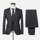 Men's Formal Lapel Slim Fit One Button Blazer & Waistcoat & Pants 3-piece Suit Set Black Clothing Wholesale Market -LIUHUA