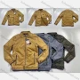 Wholesale Men's Casual Windproof Stand Collar Leather Biker Jacket 5-507# preview