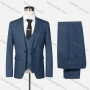 Wholesale Men's Formal Lapel Slim Fit One Button Blazer & Waistcoat & Pants 3-piece Suit Set preview