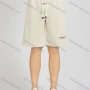 Wholesale Men's Casual Plain Drawstring Letter Shorts E01# preview