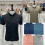 Wholesale Men's Casual Striped Print Collared Short Sleeve Polo Shirt preview