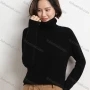 Wholesale Women's Casual Plain Print Slim Fit High Neck Long Sleeve Sweater preview