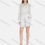 Wholesale Women's Casual Collared Striped See Through Shirt 2-piece Sets BLY1146# preview