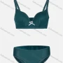 Wholesale Women's Plain Adjustable Straps Bra & Pantie 2 Piece Set 2212# preview