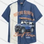 Wholesale Men's Casual Graphic Colorblock Short Sleeve Shirt 1Y1A0903# preview