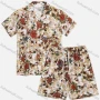 Wholesale Men's Casual Allover Print Short Sleeve Shirts & Shorts 2 Piece Set 1Y1A0900# preview