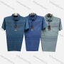 Wholesale Men's Casual Striped Patch Pocket Short Sleeve Polo Shirt preview