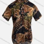 Wholesale Women's Vintage Short Sleeve Allower Print Button Down Shirt 23057# preview