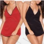 Wholesale Women's Sexy Spaghetti Strap Plain Nightgown 1254# preview