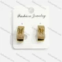 Wholesale Fashionable Copper Gold Plated Butterfly Rhinestone Hoop Hypoallergenic Earrings preview