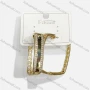 Wholesale Fashionable Copper Gold Plated Square Rhinestone Hypoallergenic Earrings preview